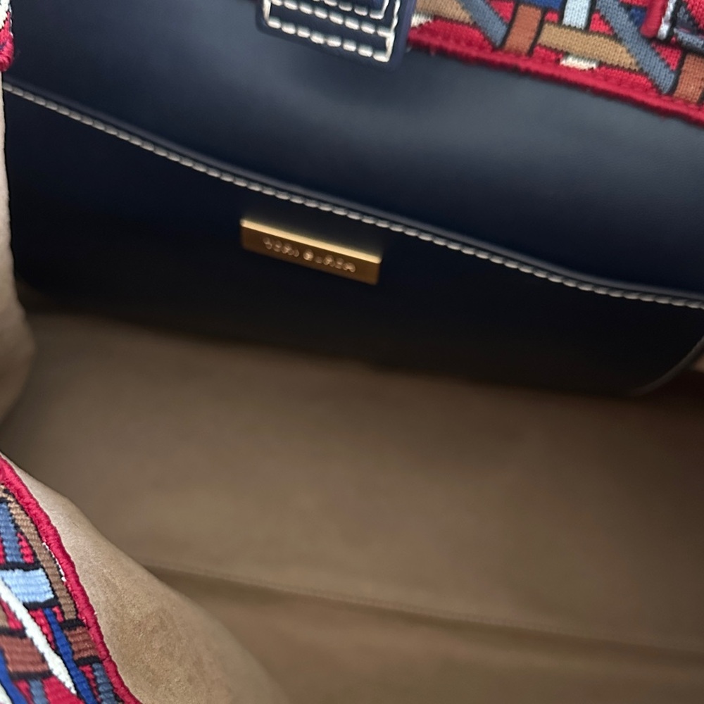 Tory Burch Red Multi Patterned Tote - image 3